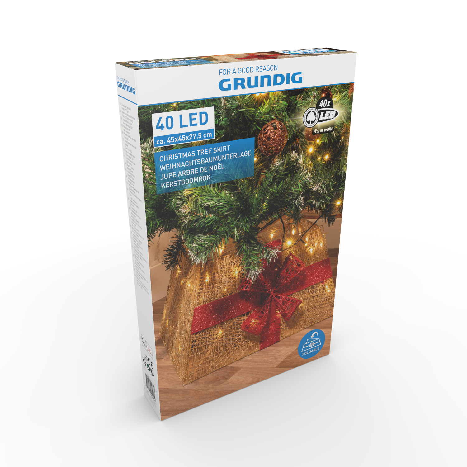 GRUNDIG KERSTBOOMROK MET 40 LED VERLICHTING 45CM - Tuincentrum Lopik
