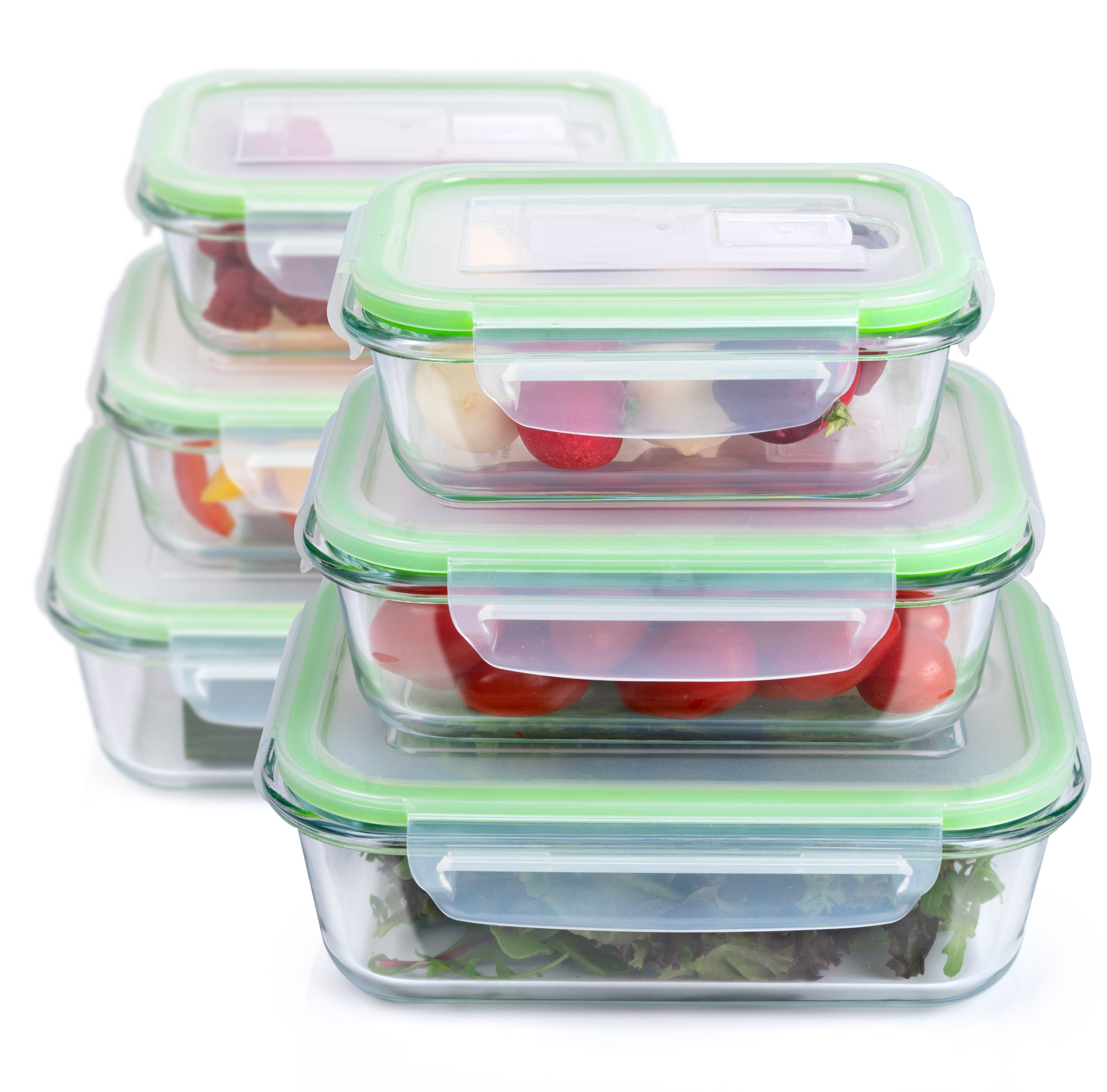 Food Container 12Pc 3Diff.size
