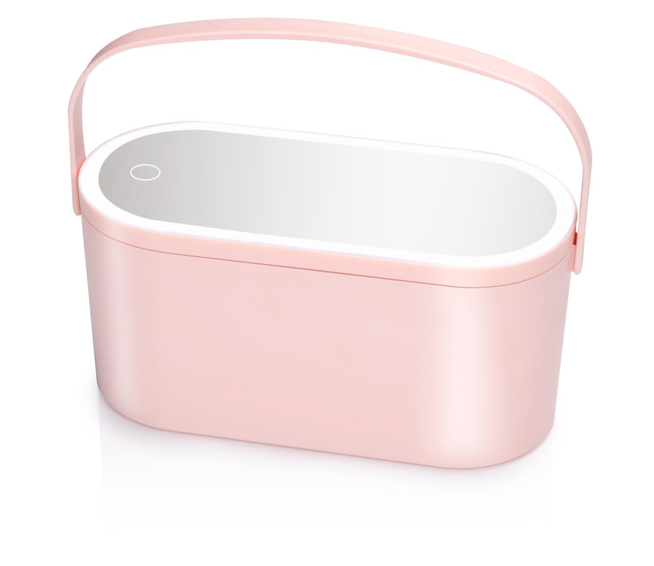 TOUCH OF BEAUTY REIS BEAUTYCASE MET LED SPIEGEL ROZE - Tuincentrum Lopik