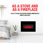 CLASSIC FIRE WANDHAARD MEMPHIS LED 80CM MET VERWARMING EN VLAMEFFECT - Tuincentrum Lopik