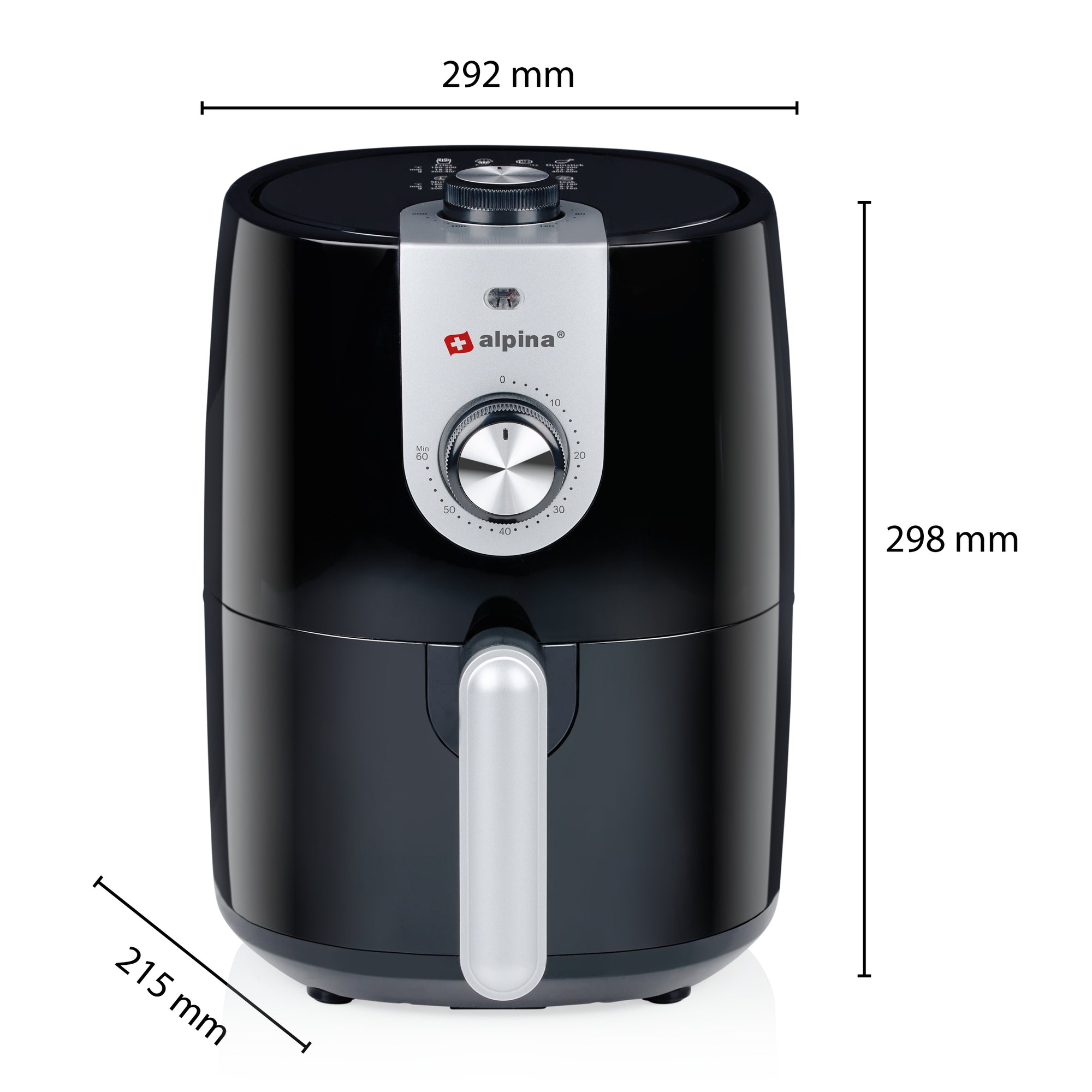 ALPINA HETELUCHTFRITEUSE 2L 900W - Tuincentrum Lopik