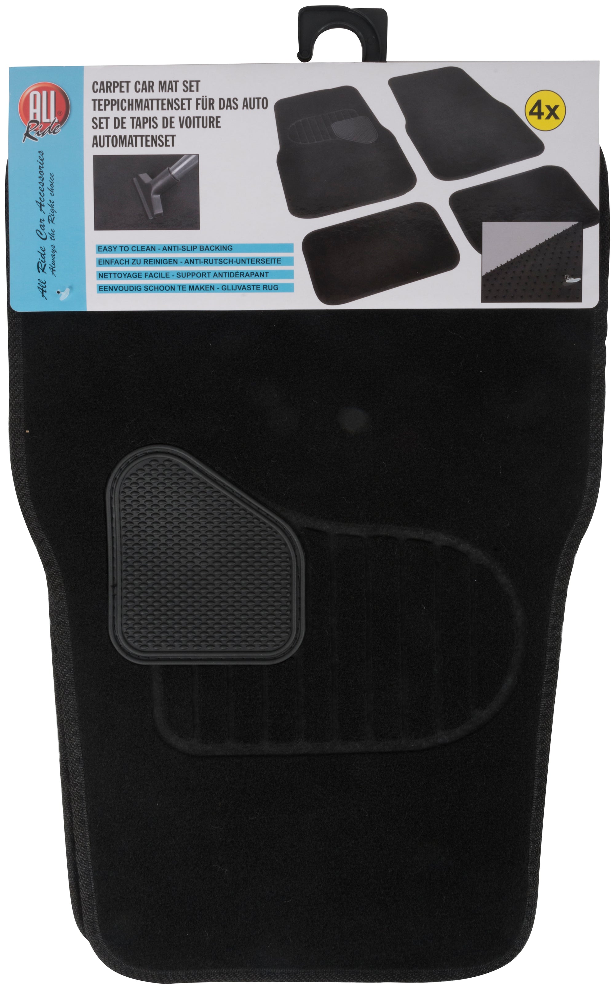 Car Mat Set Carpet 4Pcs Pes