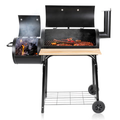 BBQ COLLECTION GRILL SMOKER HOUTSKOOL 104X58X114CM - Tuincentrum Lopik