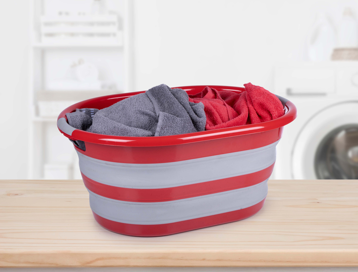 Laundry Basket Foldable Pp/Tpr