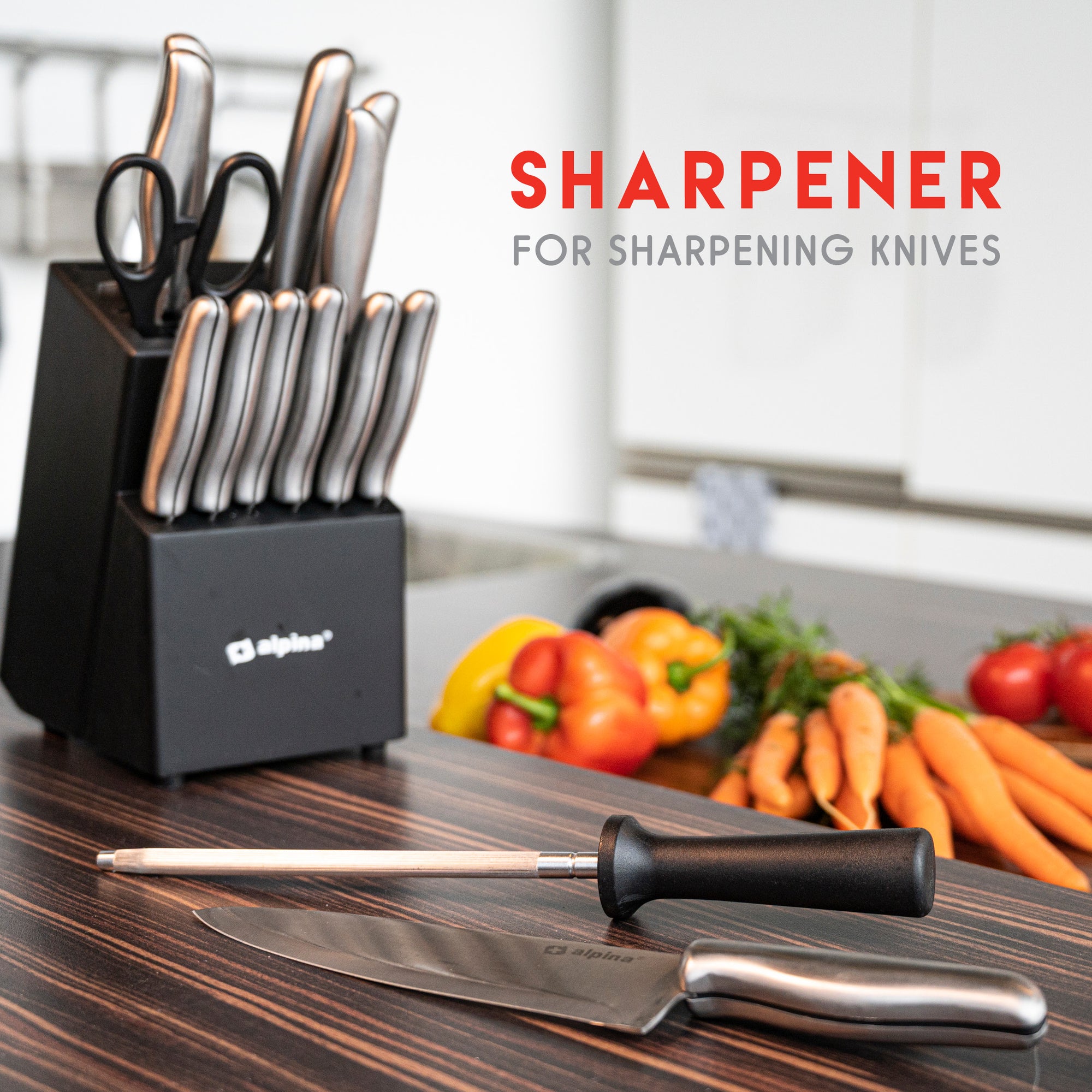 Knife 15Pcs With Block