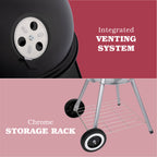 Bbq Round 18I Lid+Handl St