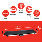 ALPINA TEPPANYAKI GRILLPLAAT 2000W 70X23CM - Tuincentrum Lopik