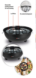 ALPINA ELEKTRISCHE TAFEL BARBECUE COMPACT EN GEBRUIKSVRIENDELIJK - Tuincentrum Lopik