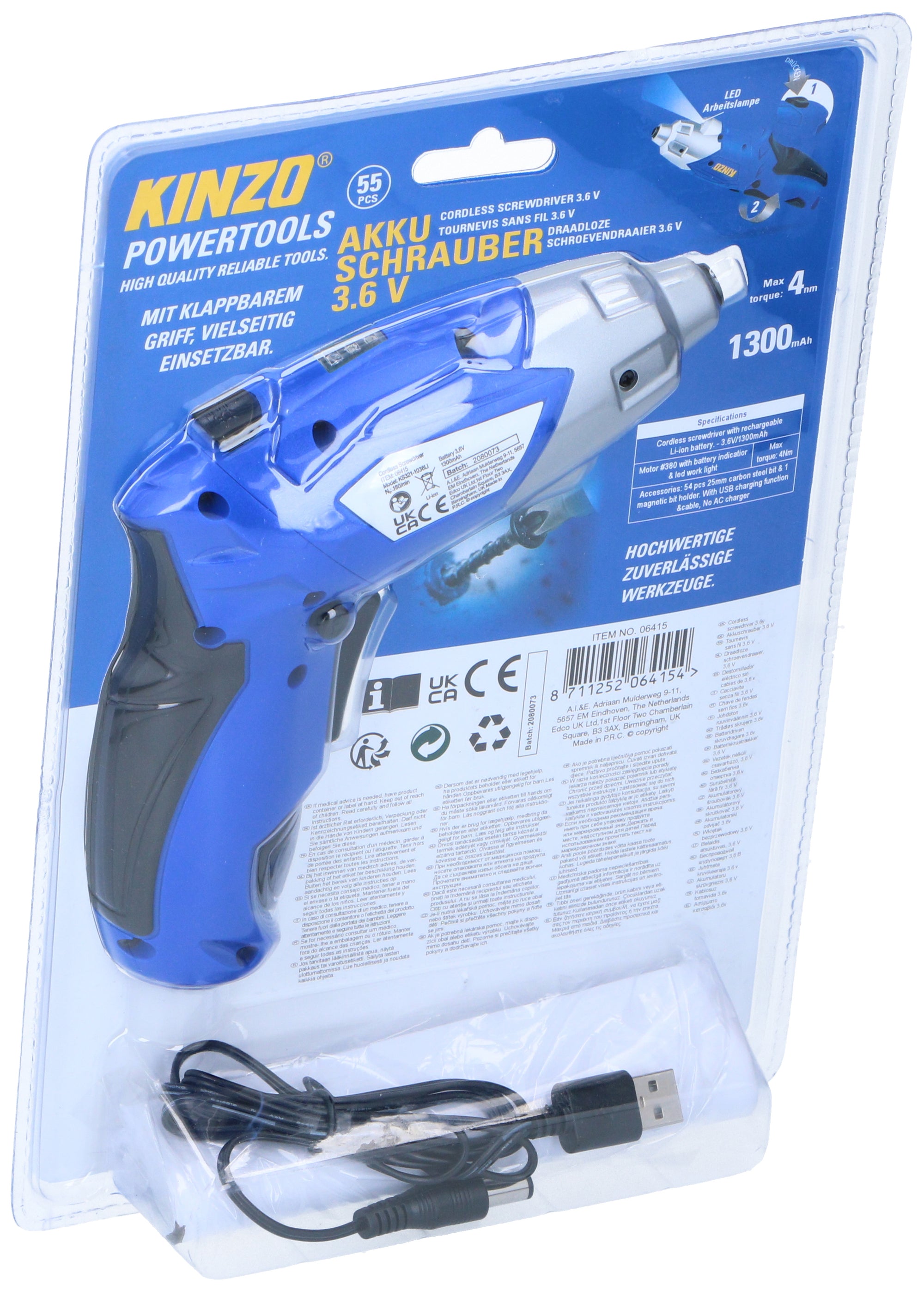 Screwdriver Cordless 3.6V