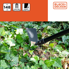 BLACK+DECKER CULTIVATOR HANDHAK FIBERGLAS HANDVAT 3 TANDEN STAAL - Tuincentrum Lopik