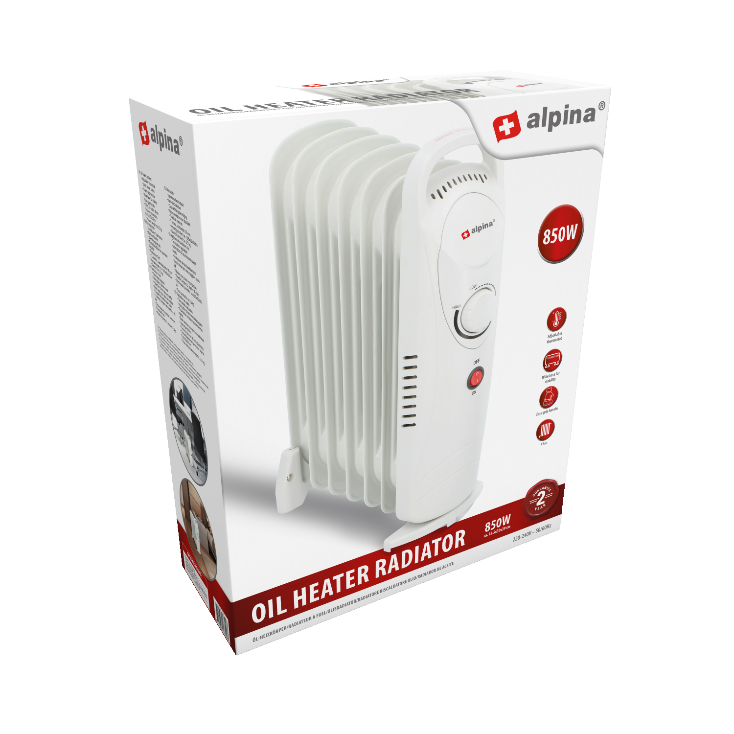 ALPINA OLIEKACHEL 850W STILLE ELEKTRISCHE - Tuincentrum Lopik