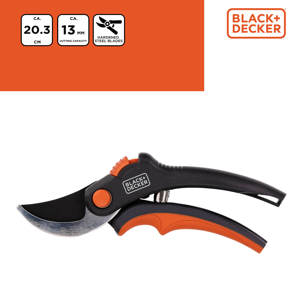 BLACK+DECKER BYPASS SNOEISCHAAR 8" 20,3CM KOOLSTOFSTAAL - Tuincentrum Lopik