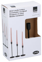 Metal Candle Holder 3Pc