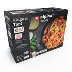 ALPINA KOOKPAN ALUMINIUM GEGOTEN D20X9,5CM - Tuincentrum Lopik