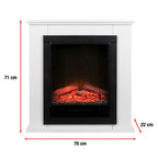 CLASSIC FIRE SFEERHAARD LUGANO MET SCHOUW EN VERWARMING COMPLEET PAKKET - Tuincentrum Lopik