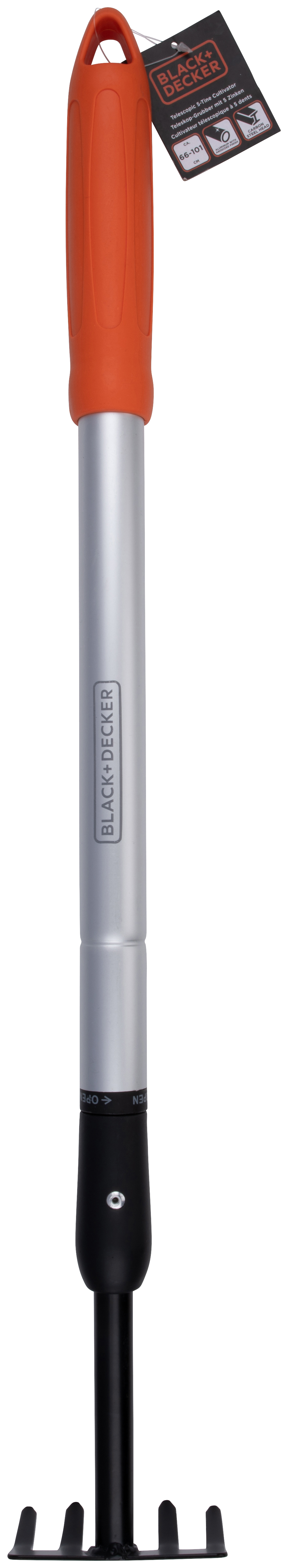 BLACK+DECKER CULTIVATOR 5 TANDEN 66-101CM UITSCHUIFBAAR - Tuincentrum Lopik