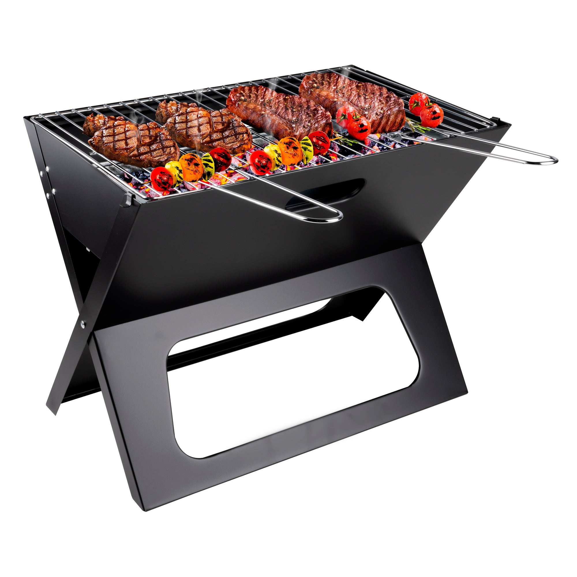 BBQ COLLECTION BARBECUE PORTABLE HOUTSKOOL ZWART - Tuincentrum Lopik