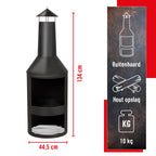 Fire Basket 44,5X44,5X134Cm