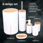 Bathroom & Toilet Set 6Pcs