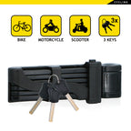 DUNLOP OPVOUWBAAR FIETSSLOT 85CM MET FRAMEHOUDER - Tuincentrum Lopik