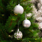GIFTSOME KERSTBALLEN SET 60 STUKS ZILVER - Tuincentrum Lopik