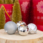 GIFTSOME KERSTBALLEN SET 60 STUKS ZILVER - Tuincentrum Lopik