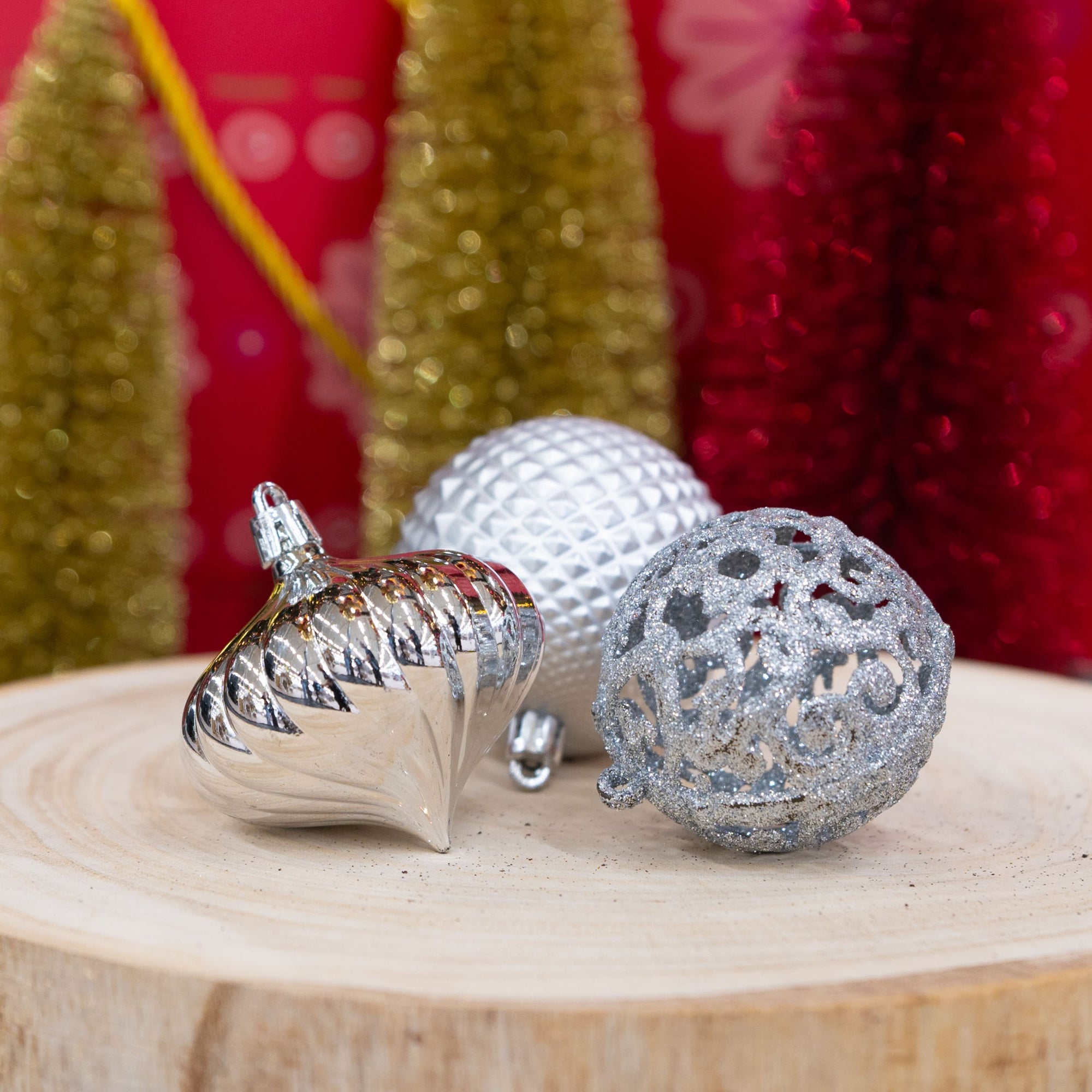 GIFTSOME KERSTBALLEN SET 60 STUKS ZILVER - Tuincentrum Lopik
