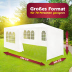 Gazebo&Sidewalls 2.5X6X3M, Wit