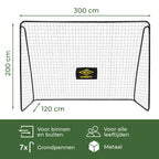 UMBRO VOETBALDOEL 300X205X120CM METAAL - Tuincentrum Lopik