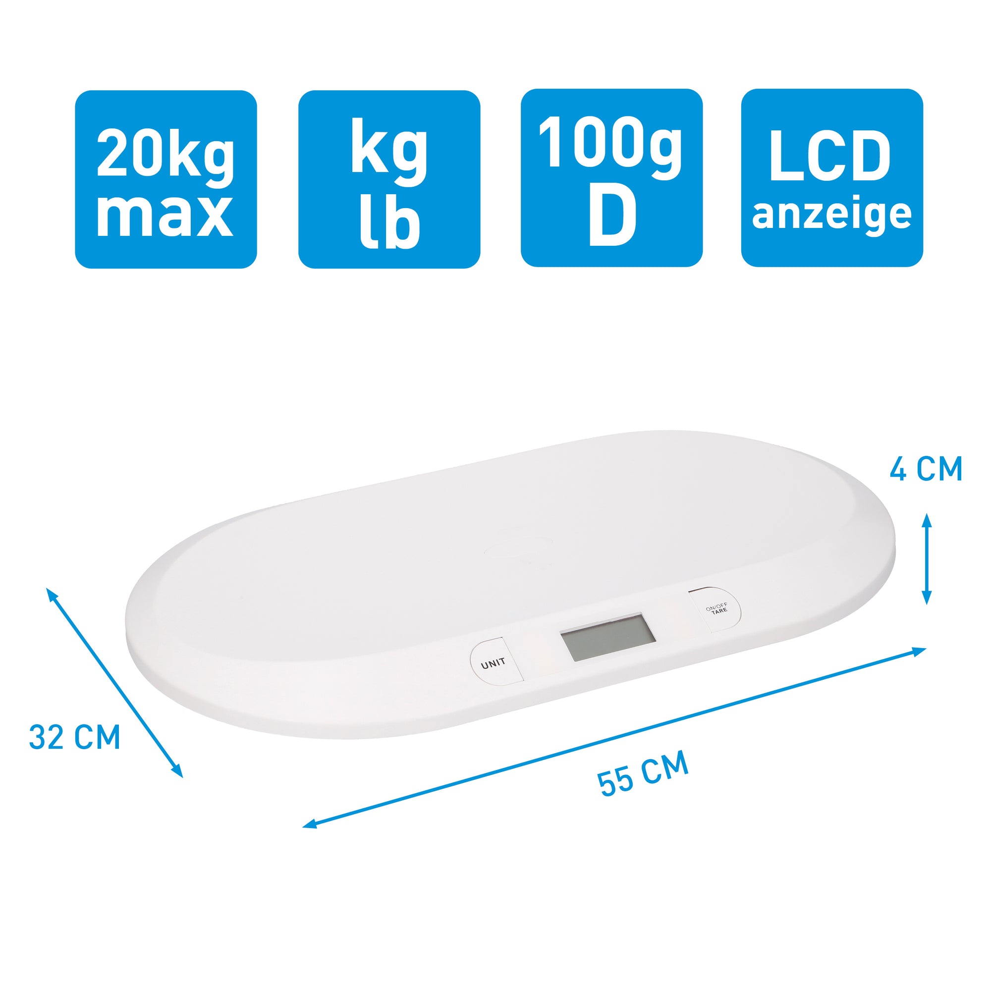 Baby Scale 55X32,5X3,5Cm