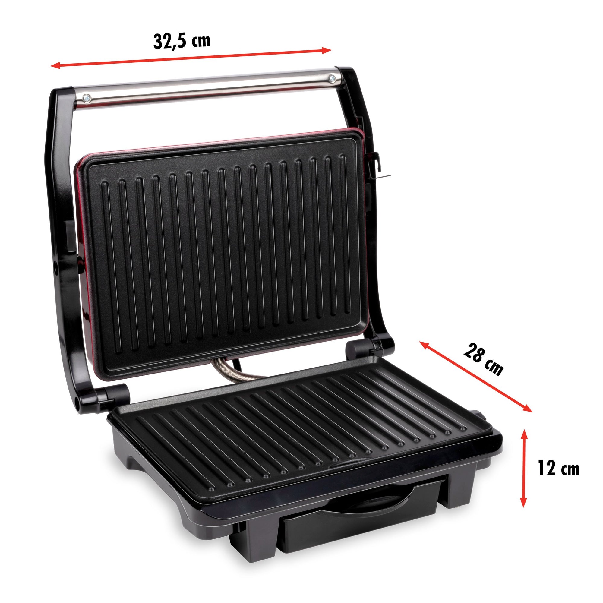 ALPINA CONTACTGRILL 1000W - ELEKTRISCHE GRILL VOOR PANINI EN VLEES - Tuincentrum Lopik