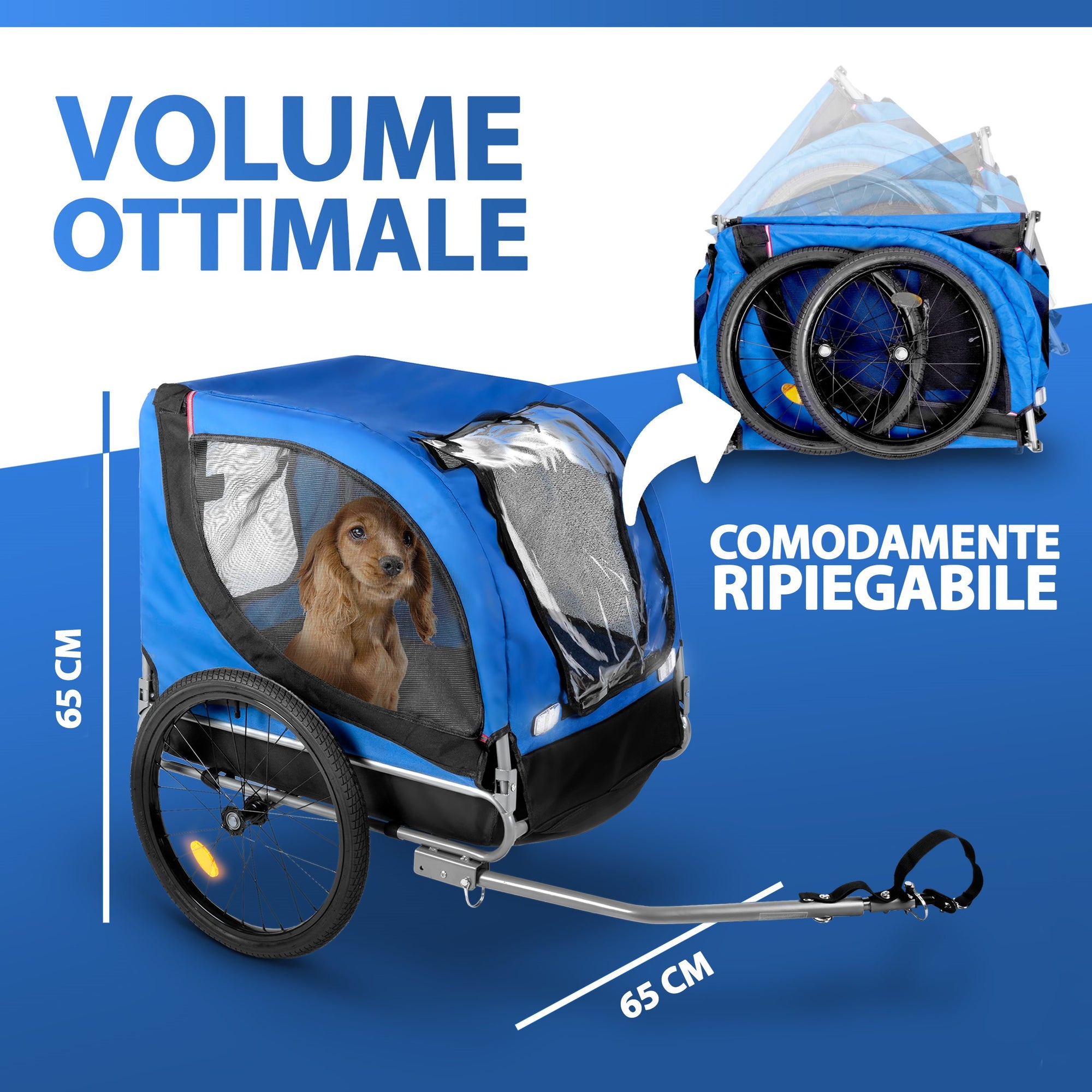 BICYCLE GEAR HONDENFIETSKAR OPVOUWBAAR TOT 40 KG - Tuincentrum Lopik