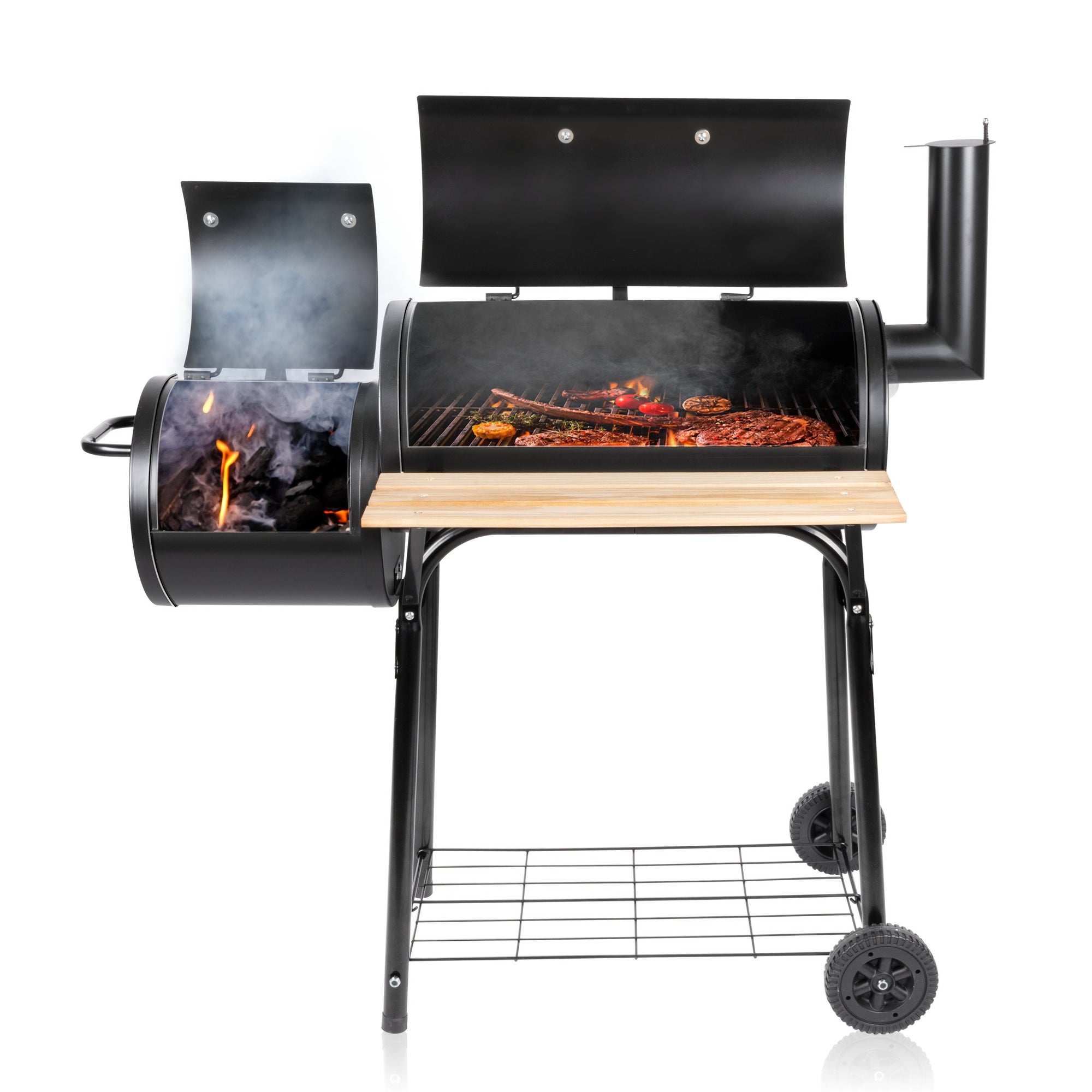 Bbq Grill Smoker 104 X 58 X 114 Cm