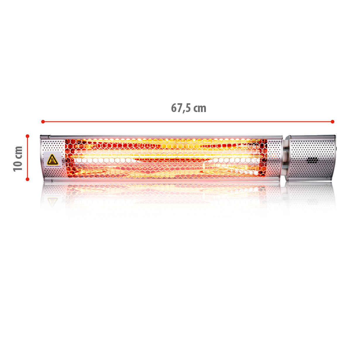 Heater Wall 2000W Gold Halogen
