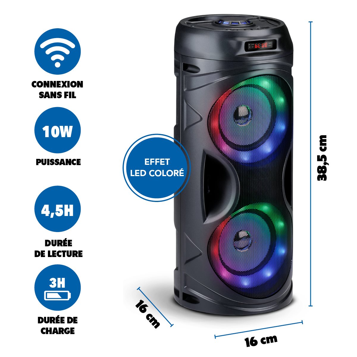 SPEAKER BLUETOOTH TWS PORTABLE 10W - Tuincentrum Lopik