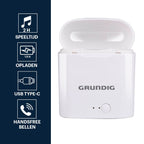 GRUNDIG DRAADLOZE BLUETOOTH OORDOPJES MET OPLAADCASE - Tuincentrum Lopik