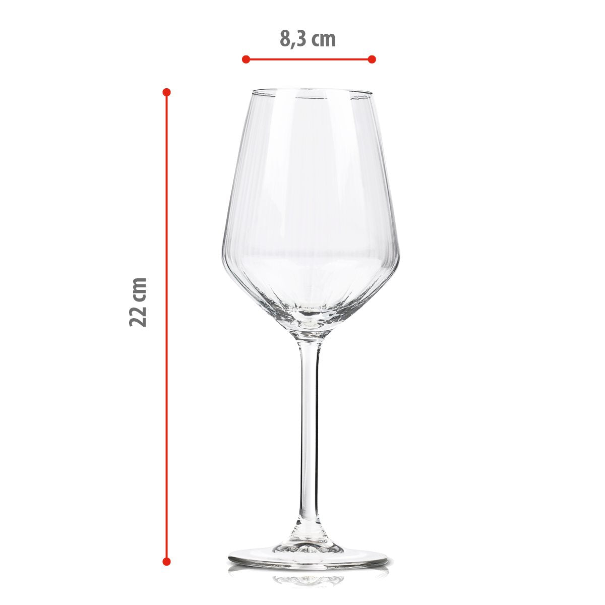 ALPINA WITTE WIJNGLAZEN SET 4 STUKS 38CL - Tuincentrum Lopik