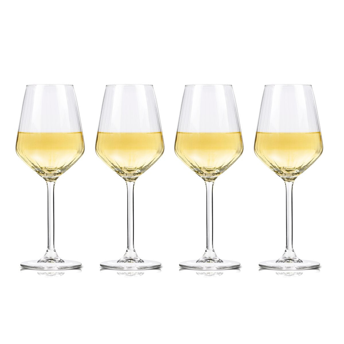ALPINA WITTE WIJNGLAZEN SET 4 STUKS 38CL - Tuincentrum Lopik