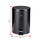 Pedal Bin 2Pc Powder Coated