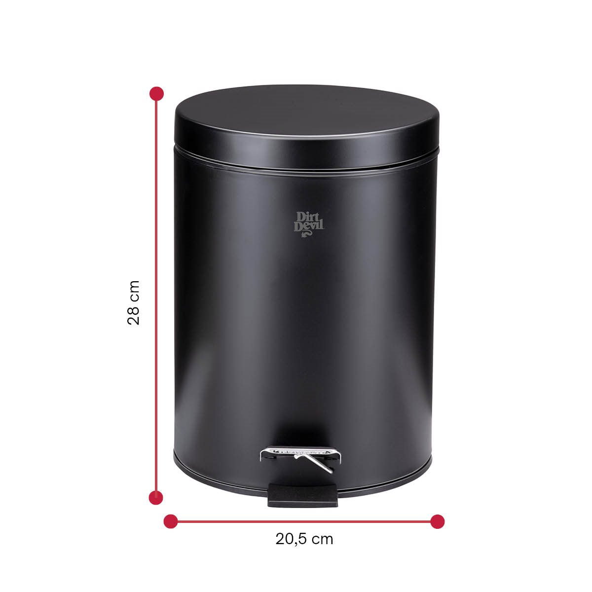 Pedal Bin 2Pc Powder Coated