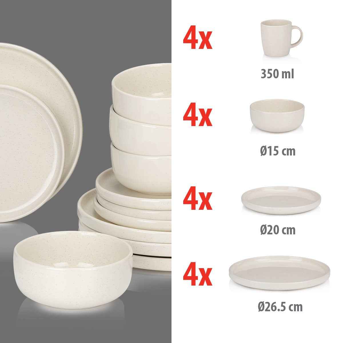 ALPINA SERVIESSET 16-DELIG STONEWARE - Tuincentrum Lopik