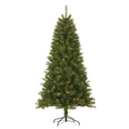 GIFTSOME KUNSTKERSTBOOM MET LED VERLICHTING 215CM 200 LEDS GROEN - Tuincentrum Lopik