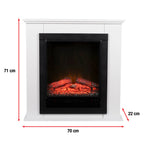 CLASSIC FIRE SFEERHAARD LUGANO MET SCHOUW EN VERWARMING COMPLEET PAKKET - Tuincentrum Lopik
