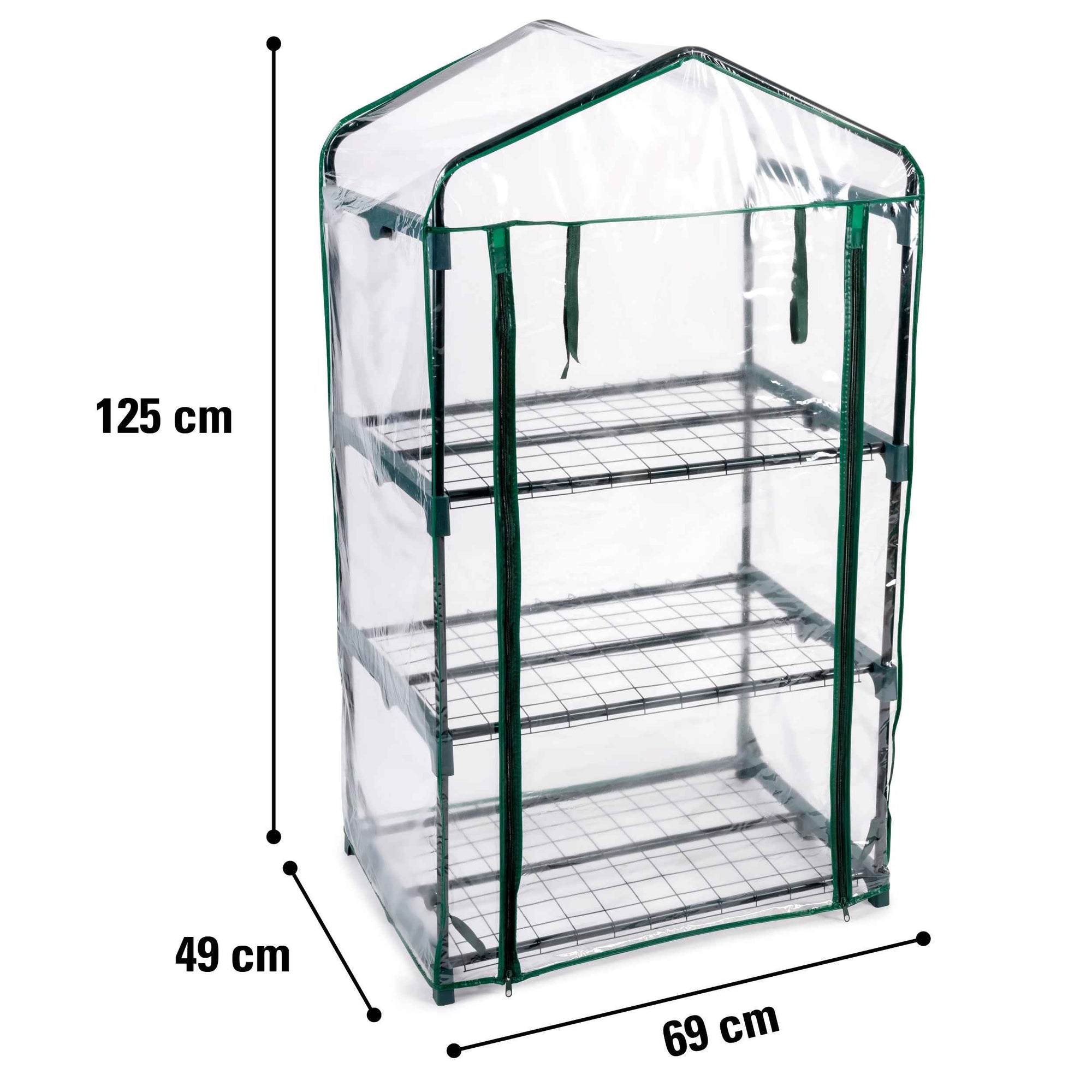 KINZO GREENHOUSE BROEIKAS 3L 69X49X125CM - Tuincentrum Lopik