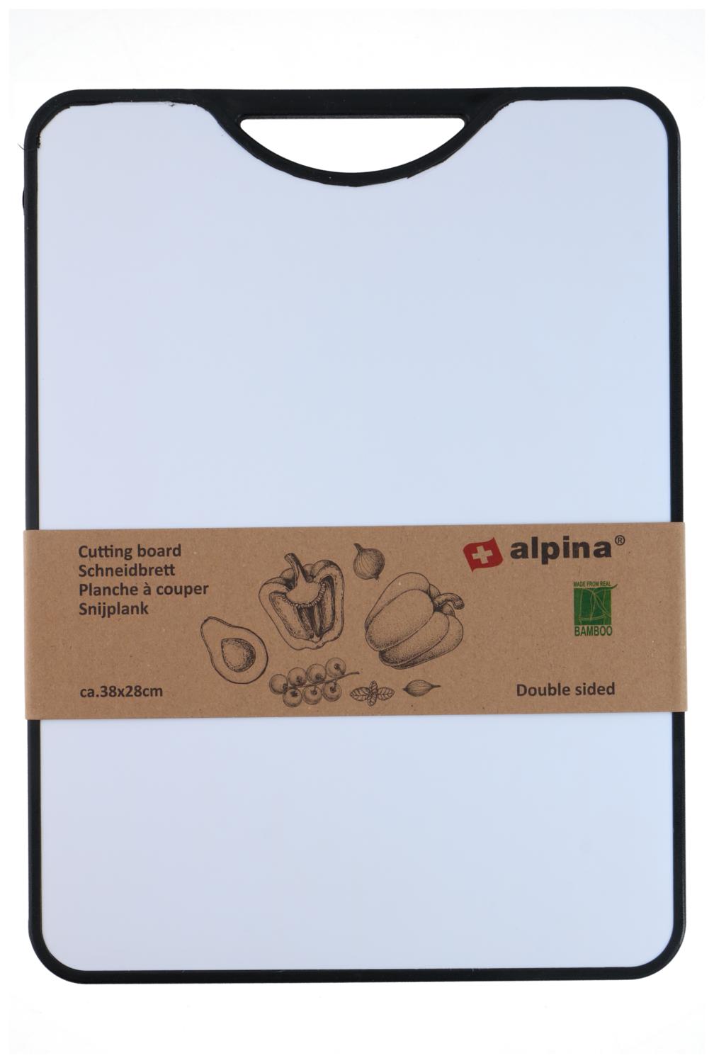 ALPINA DUBBELZIJDIGE SNIJPLANK 38X28CM BAMBOE/KUNSTSTOF - Tuincentrum Lopik