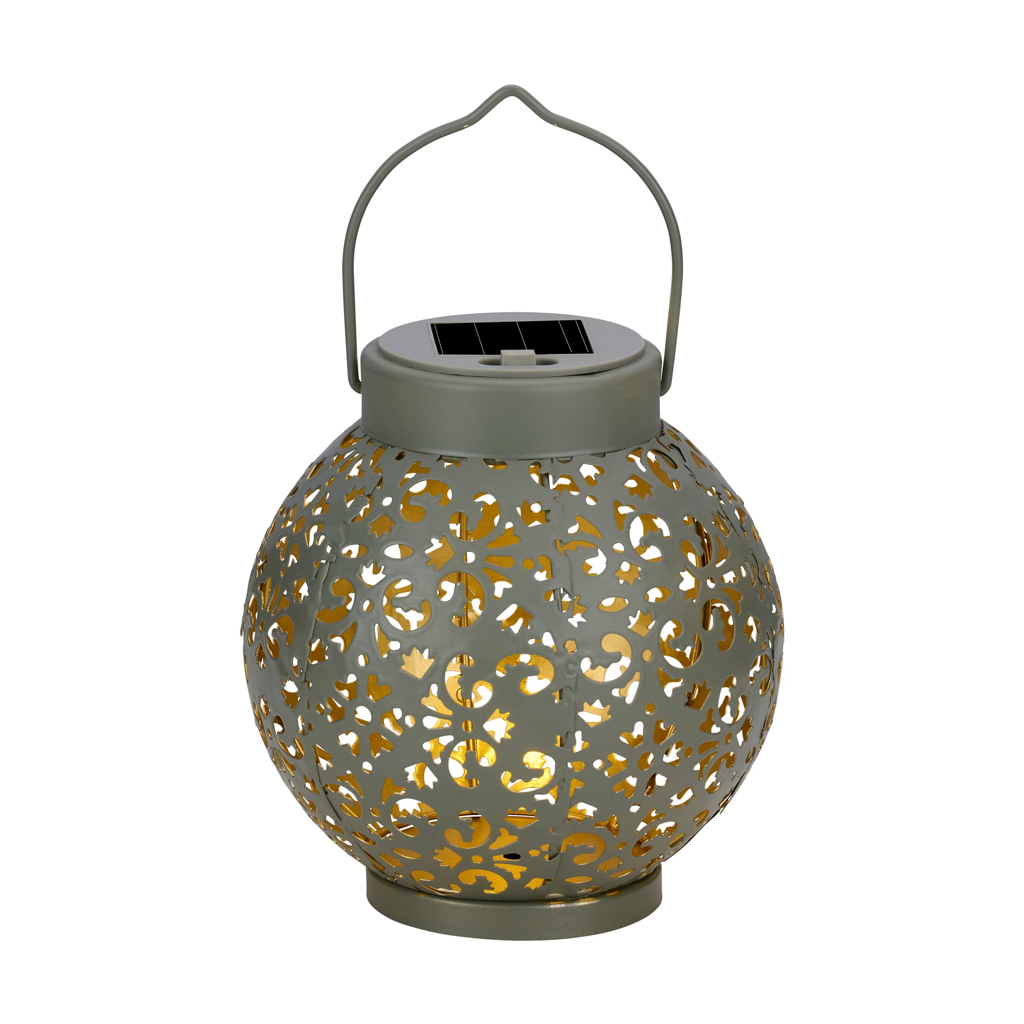 Solar Lantern Grey Ø14,5