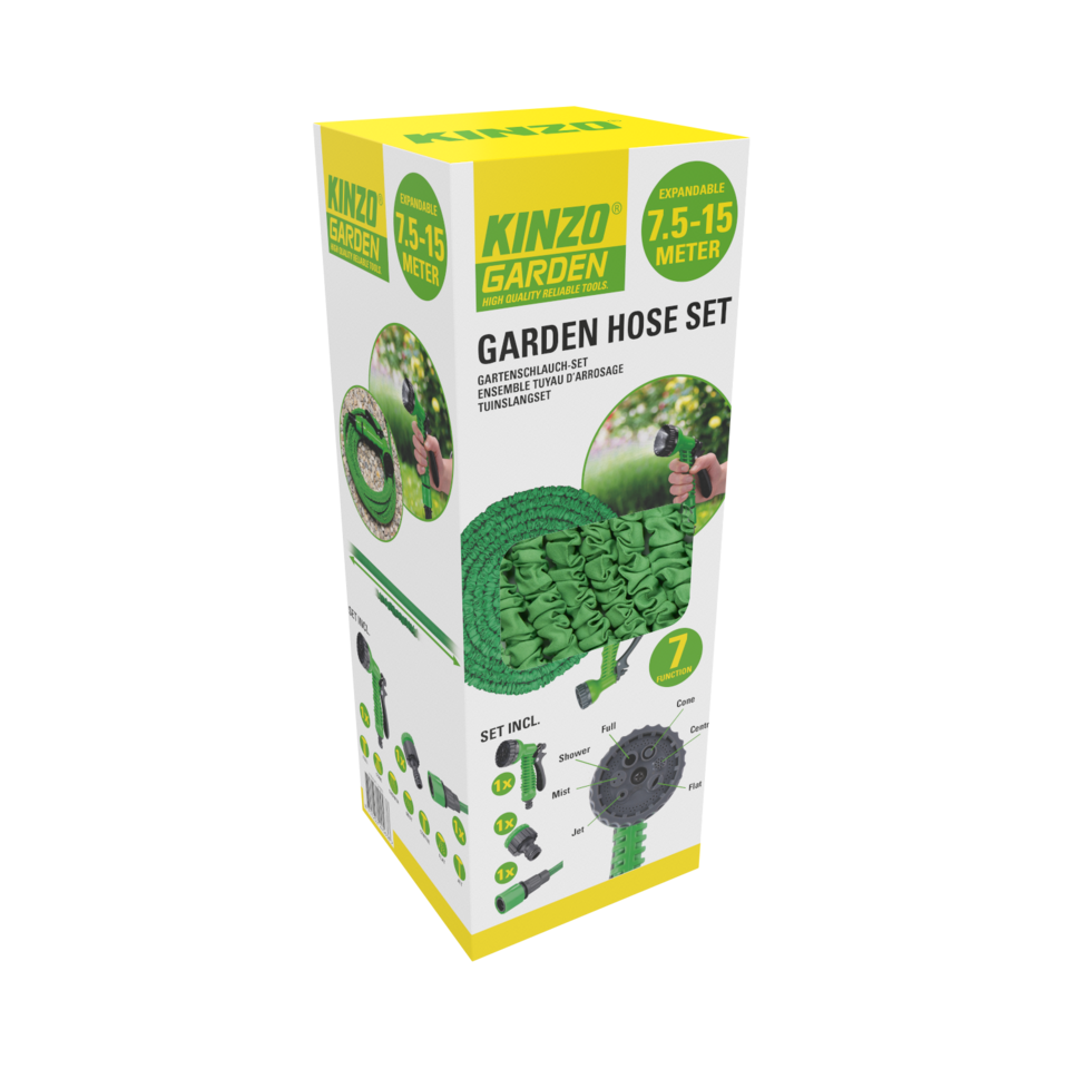 Garden Hose Set Elastic7,5-15M