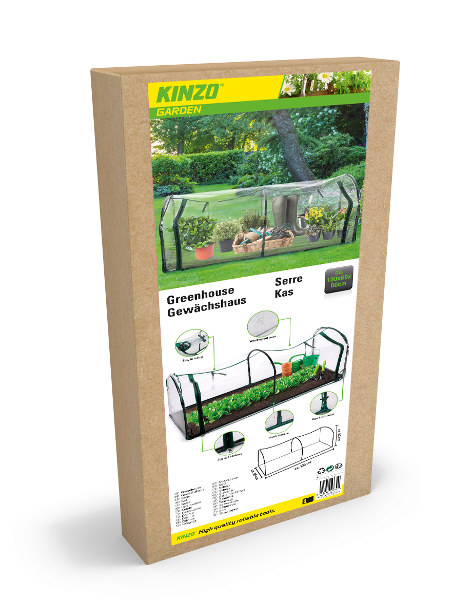 KINZO GREENHOUSE TUNNEL 130X60X50CM - Tuincentrum Lopik