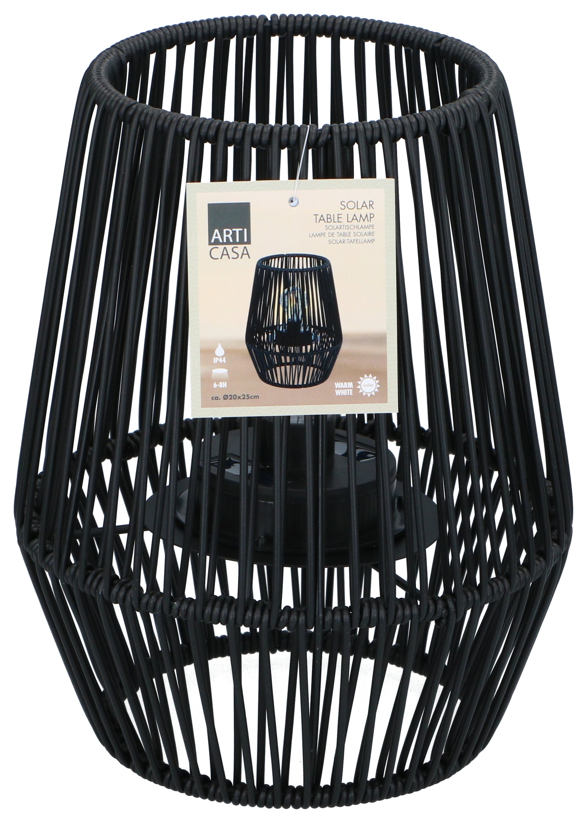 Solar Table Light Black 25Cm