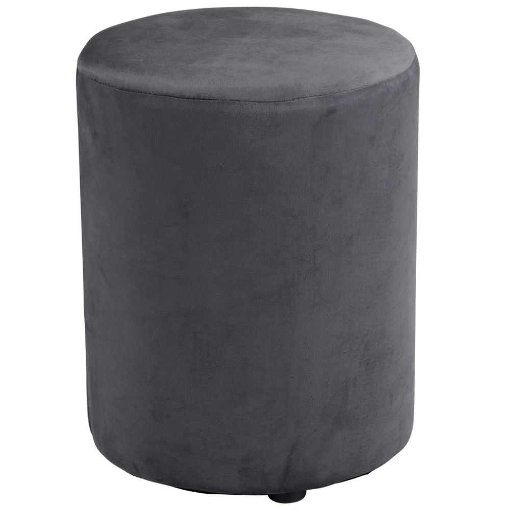 ARTI CASA POEF FLUWEEL GRIJS 28 X 36 CM - Tuincentrum Lopik